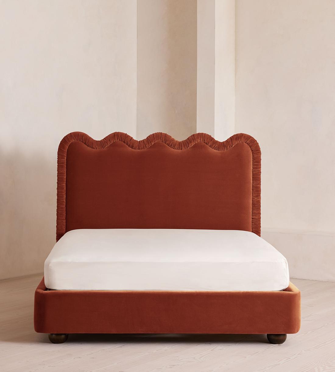 Tristan Bed - King - Velvet Rust - Listing - Image 2