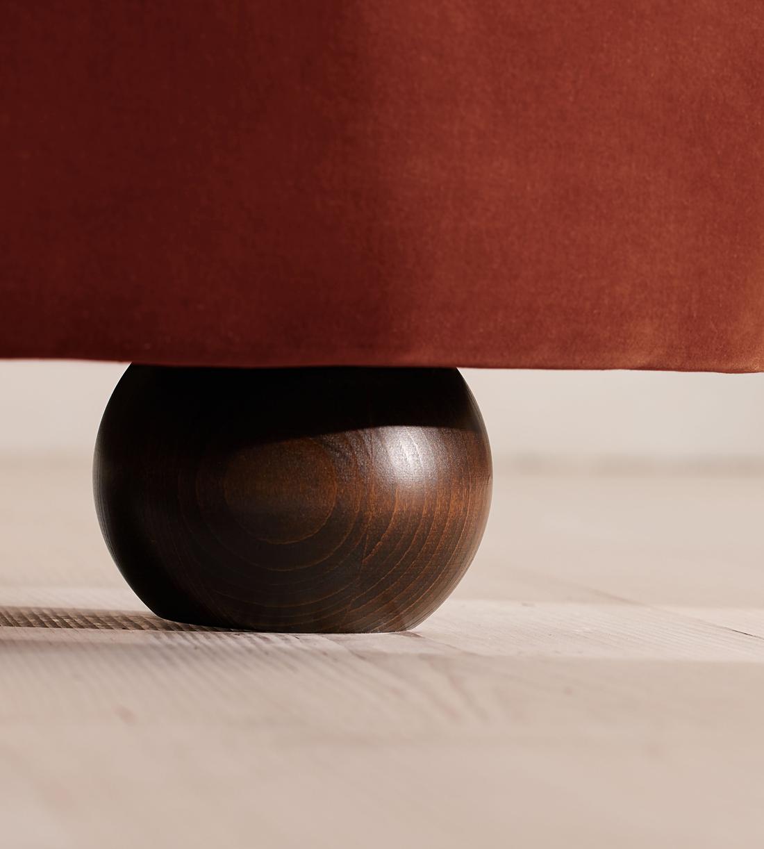Tristan Bed - King - Velvet - Rust - US - Images - Image 5