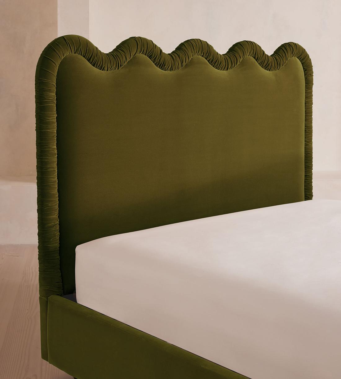 Tristan Bed - King - Velvet - Olive - Images - Image 4