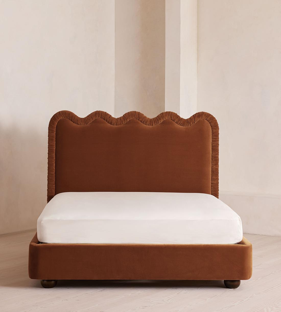Tristan Bed - King - Velvet - Cinnamon - US - Listing - Image 2