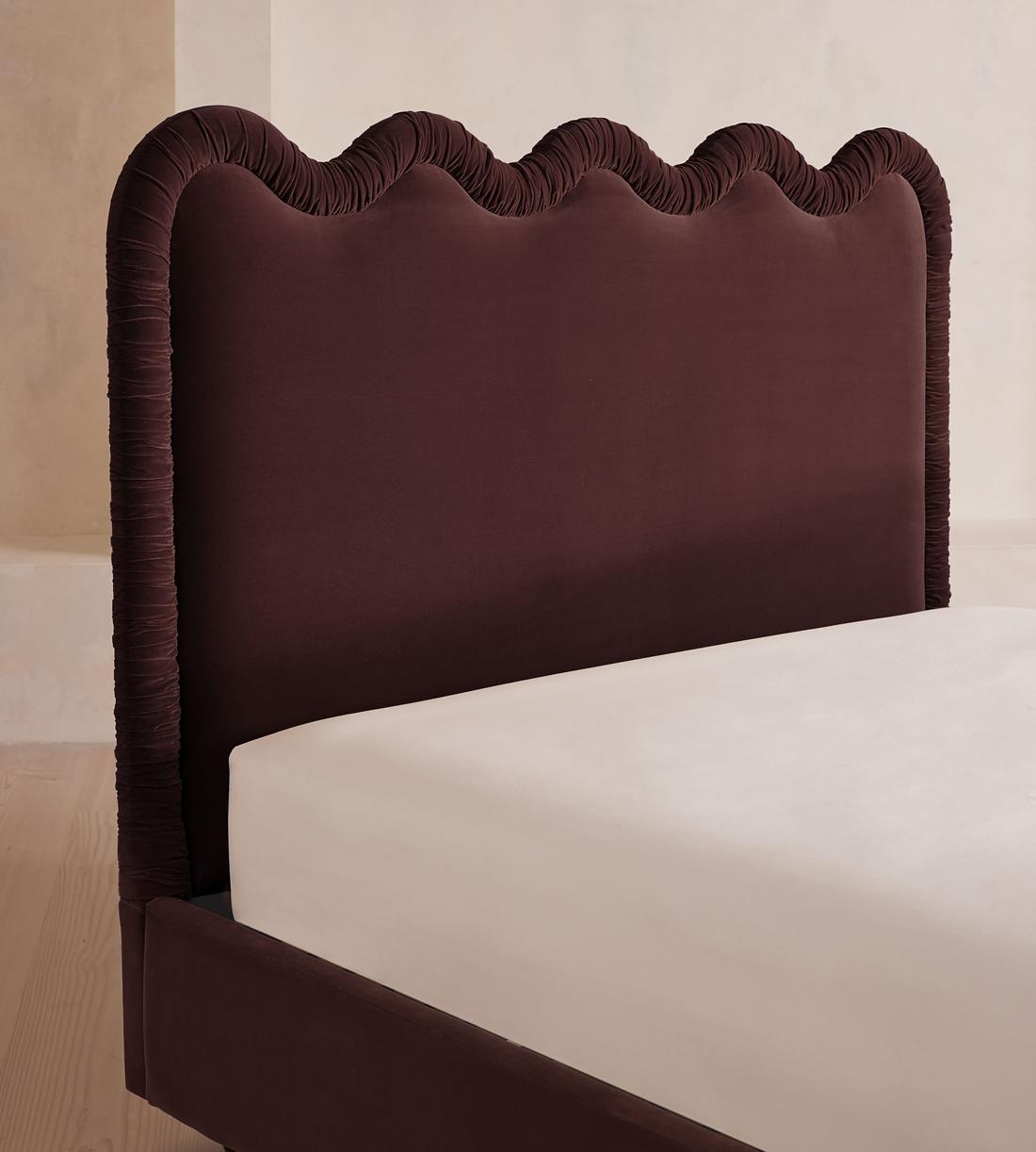 Tristan Bed - King - Velvet - Aubergine - UK - Images - Image 4