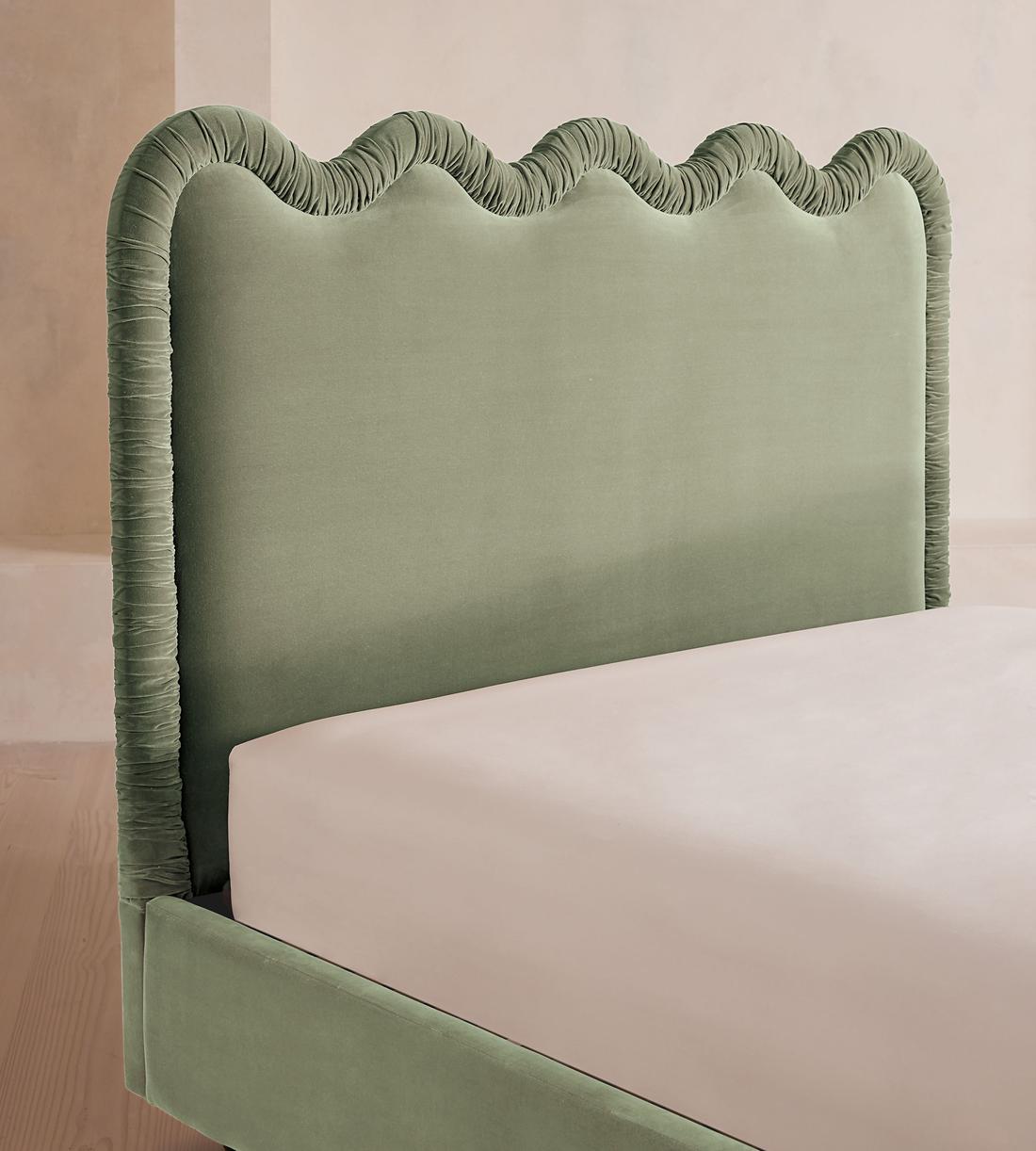 Tristan Bed - King - Velvet - Seafoam - UK - Images - Image 4