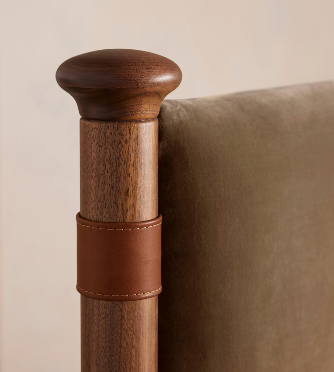 Paolo Bed - Full - Velvet - Truffle - US - Images - Image 4