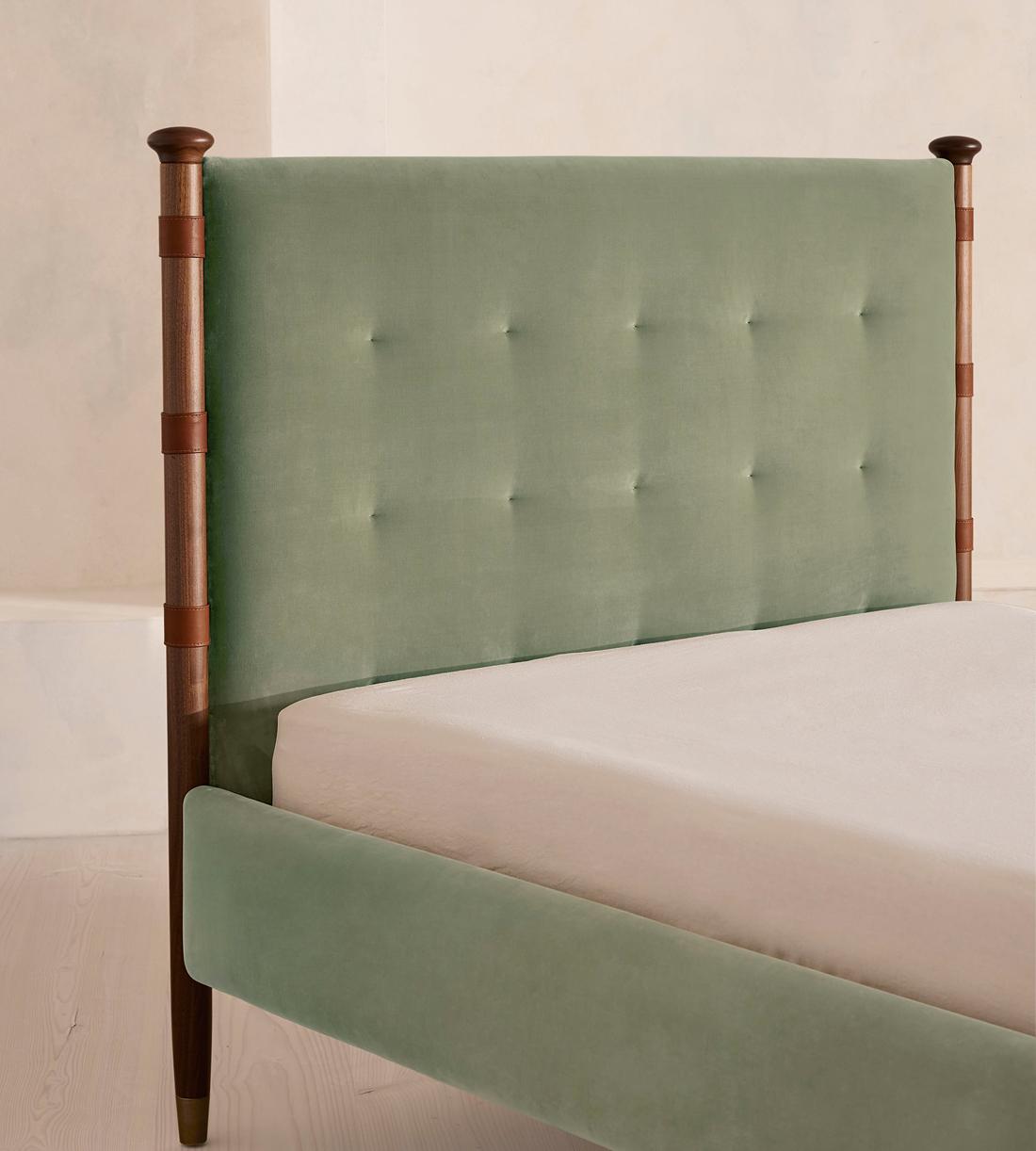 Paolo Bed - Double - Velvet - Seafoam - UK - Images - Image 3