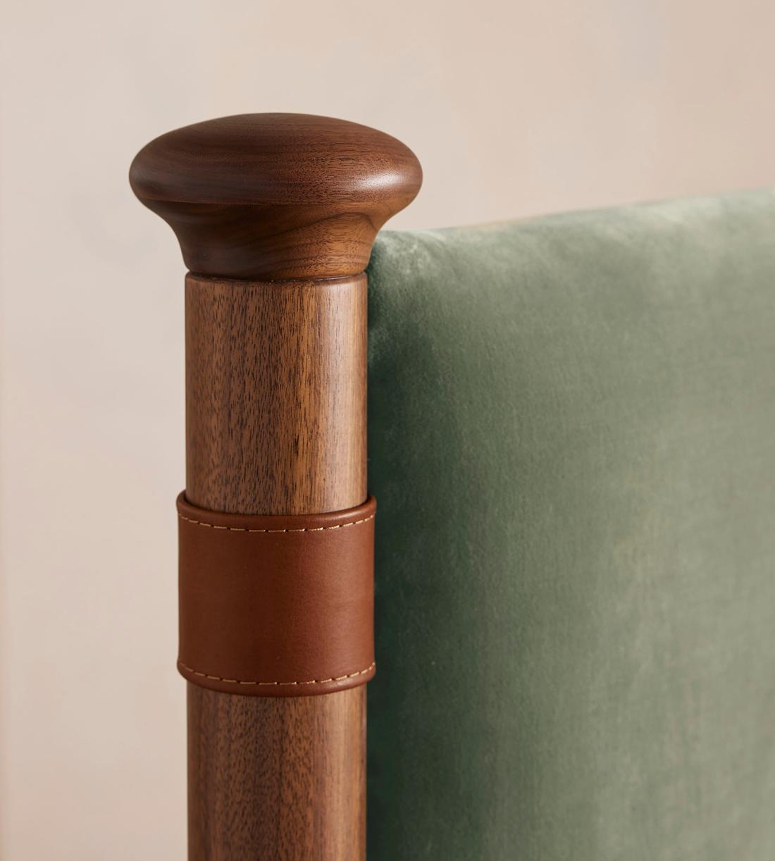 Paolo Bed - Full - Velvet - Seafoam - US - Images - Image 4