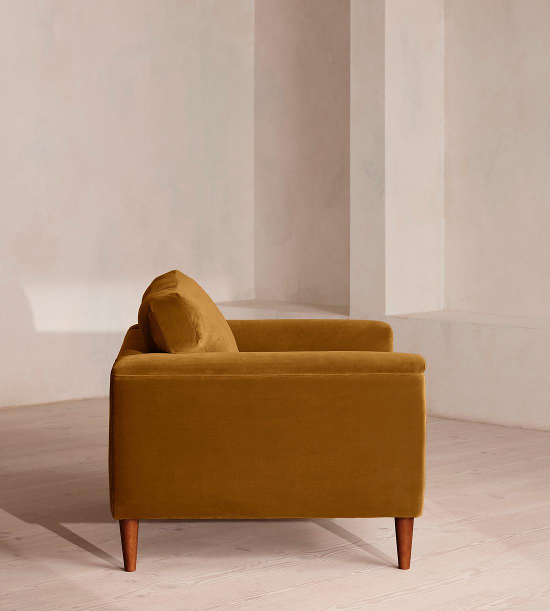 Reya Loveseat - Velvet - Mustard - Images - Image 3