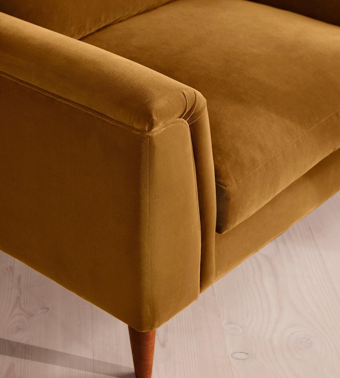 Reya Loveseat - Velvet - Mustard - US - Images - Image 5
