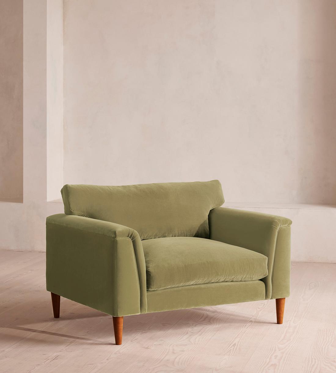 Reya Loveseat Velvet - Lichen - Listing - Image 1