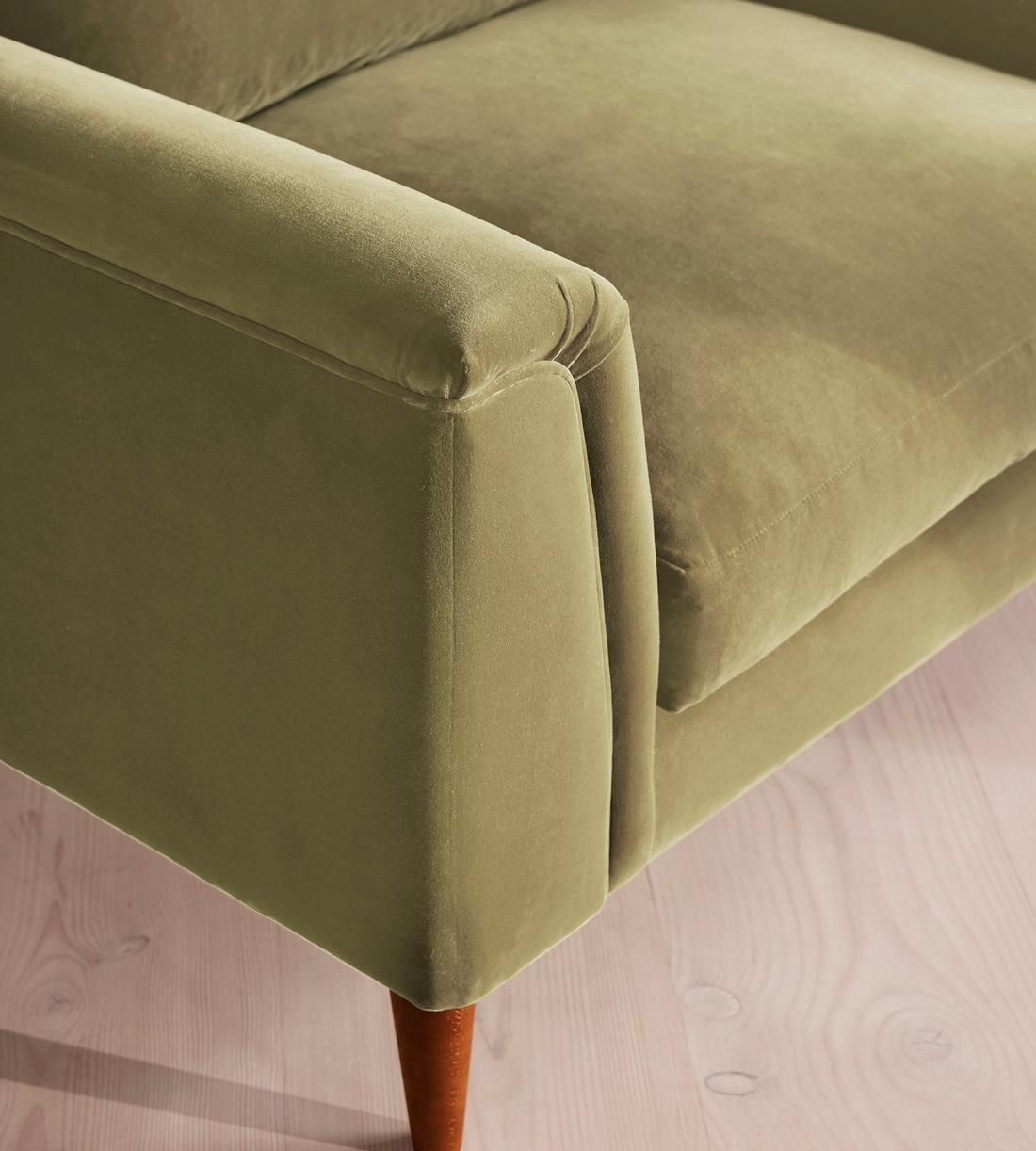 Reya Loveseat Velvet - Lichen - Images - Image 5