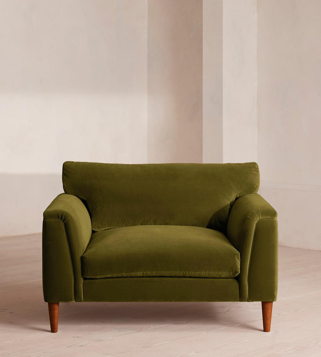 Reya Loveseat - Velvet - Olive - Listing - Image 2
