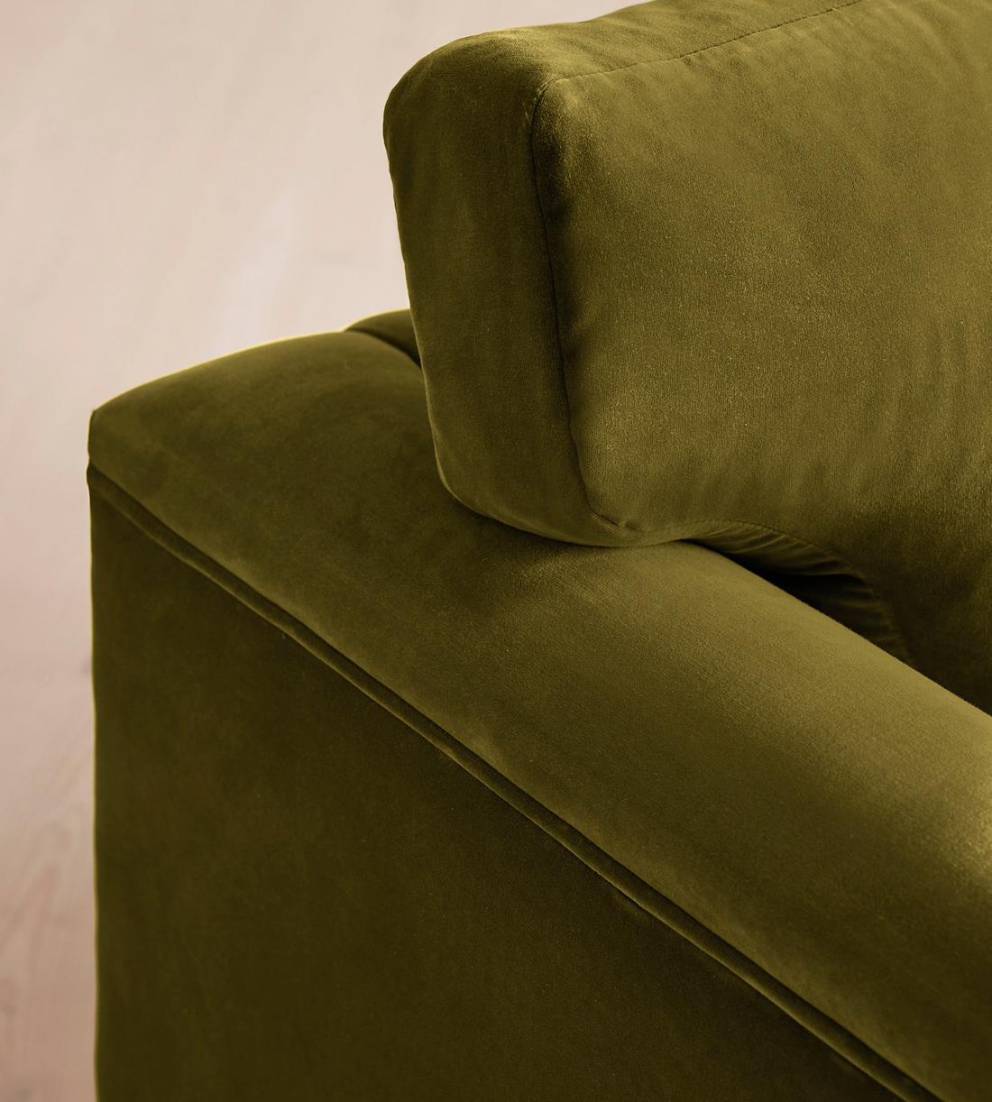 Reya Loveseat - Velvet - Olive - Images - Image 5