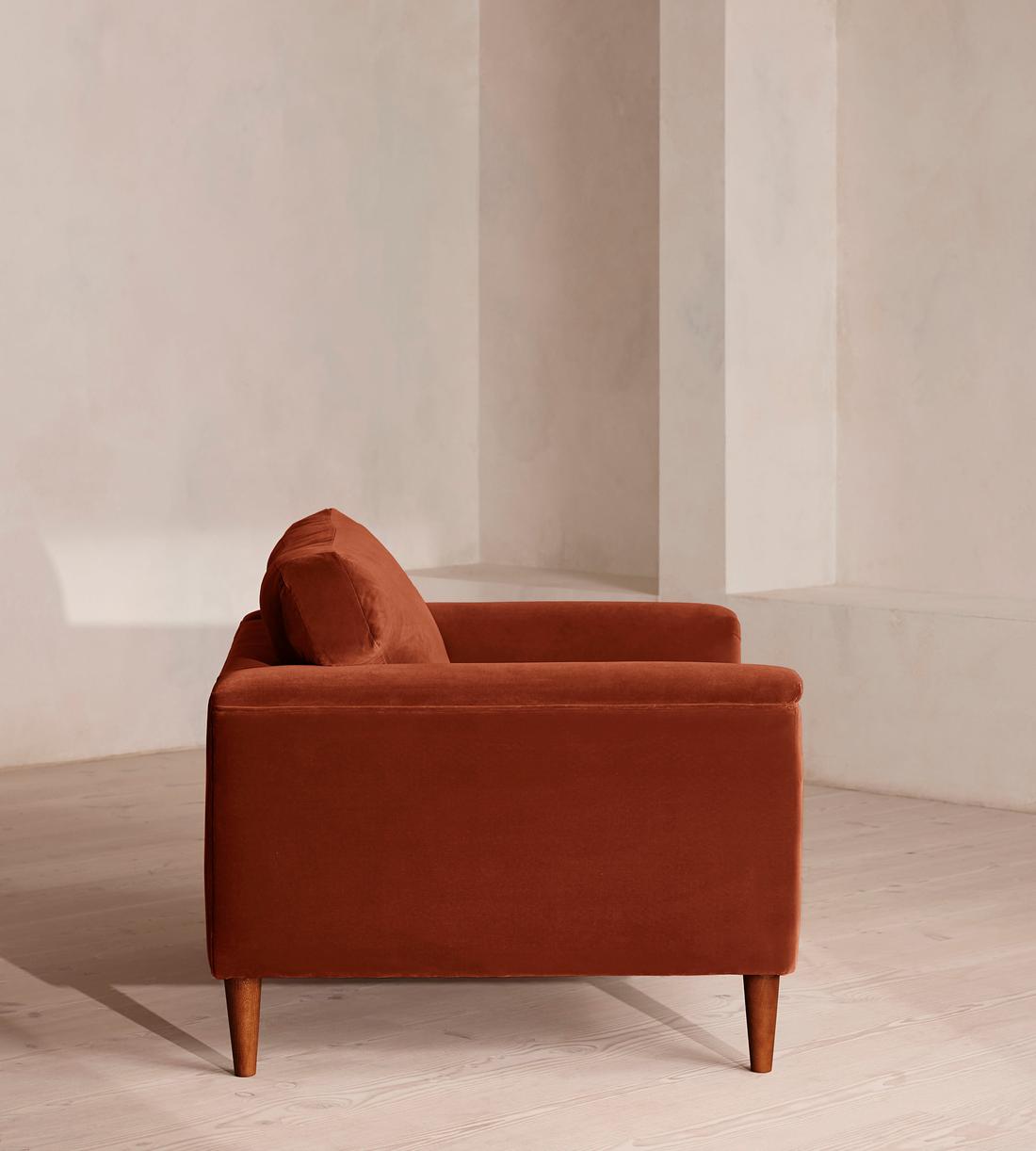 Reya Loveseat Velvet - Rust - Images - Image 3