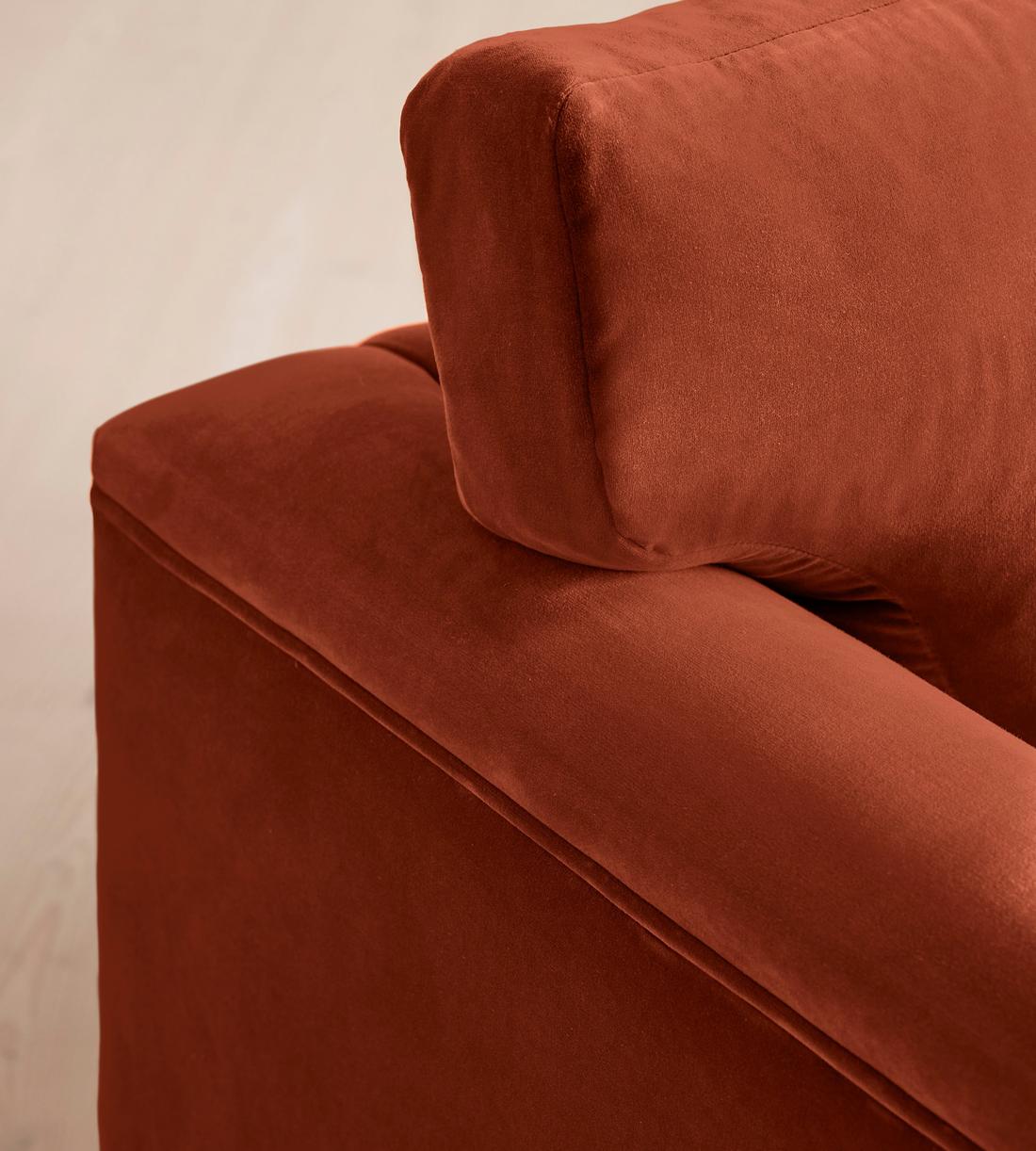 Reya Loveseat - Velvet - Rust - US - Images - Image 5