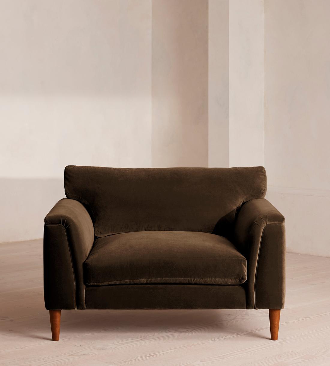 Reya Loveseat - Velvet - Chocolate - Listing - Image 2