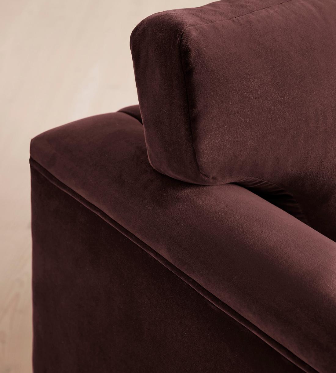 Reya Loveseat - Velvet - Aubergine - UK - Images - Image 6