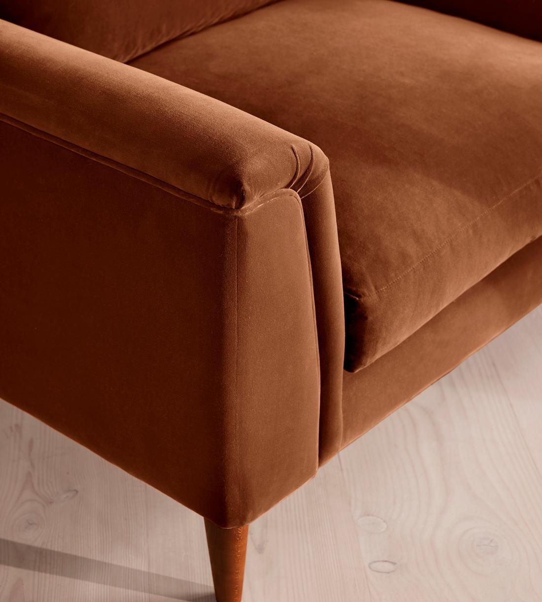 Reya Loveseat - Velvet - Cinnamon - UK - Images - Image 5