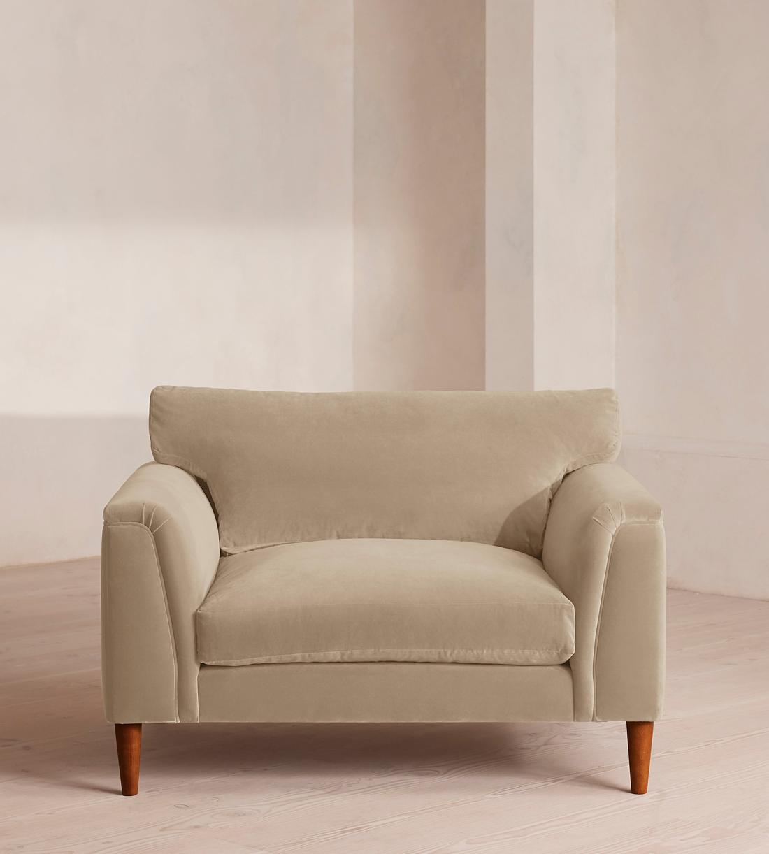 Reya Loveseat - Velvet - Oyster - US - Listing - Image 2