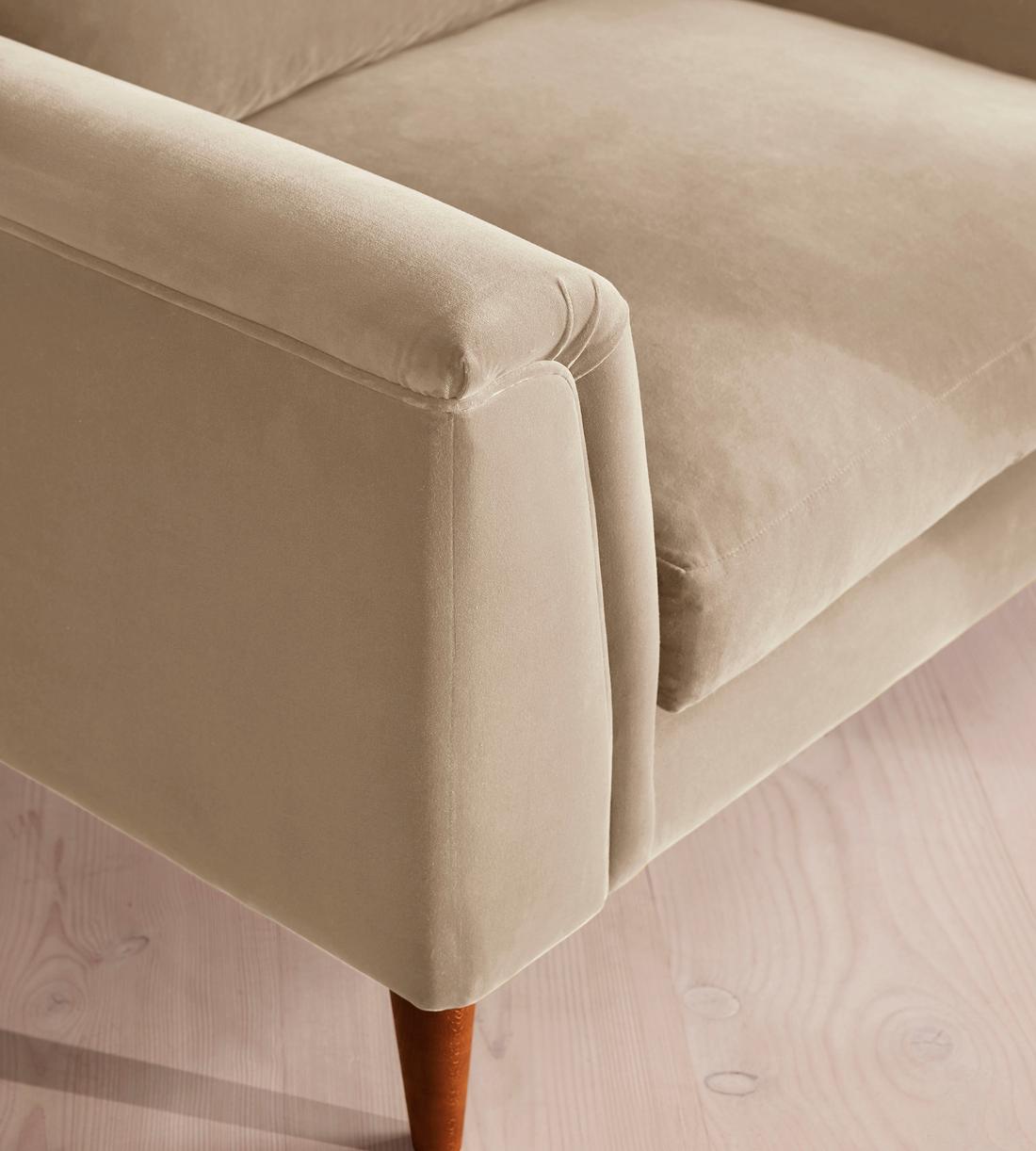 Reya Loveseat - Velvet - Oyster - US - Images - Image 5