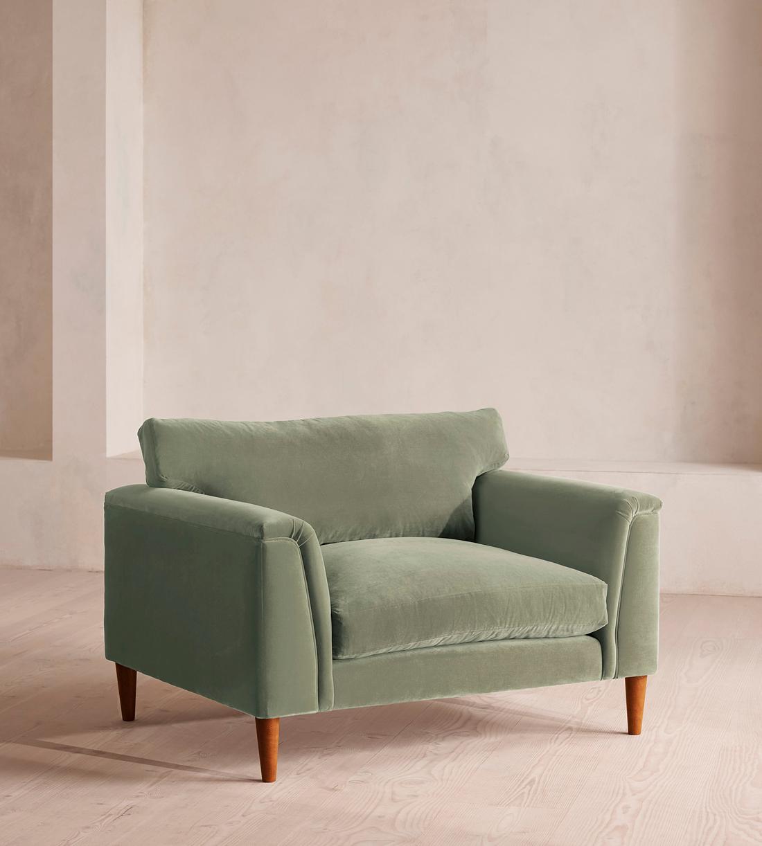 Reya Loveseat - Velvet - Seafoam - US - Listing - Image 1