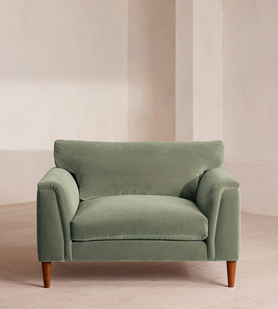 Reya Loveseat - Velvet - Seafoam - US - Listing - Image 2