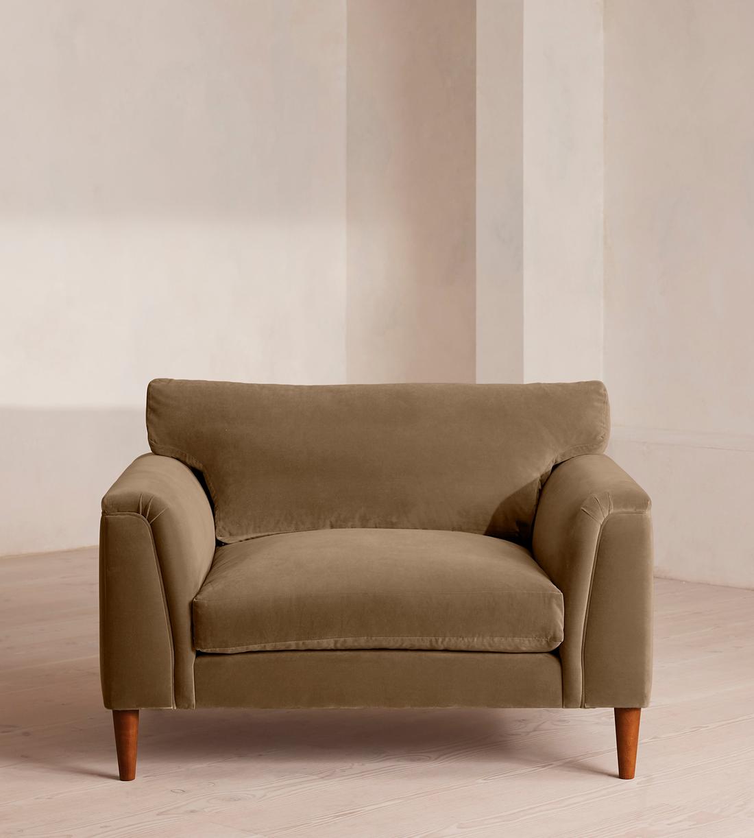 Reya Loveseat - Velvet - Truffle - US - Listing - Image 2