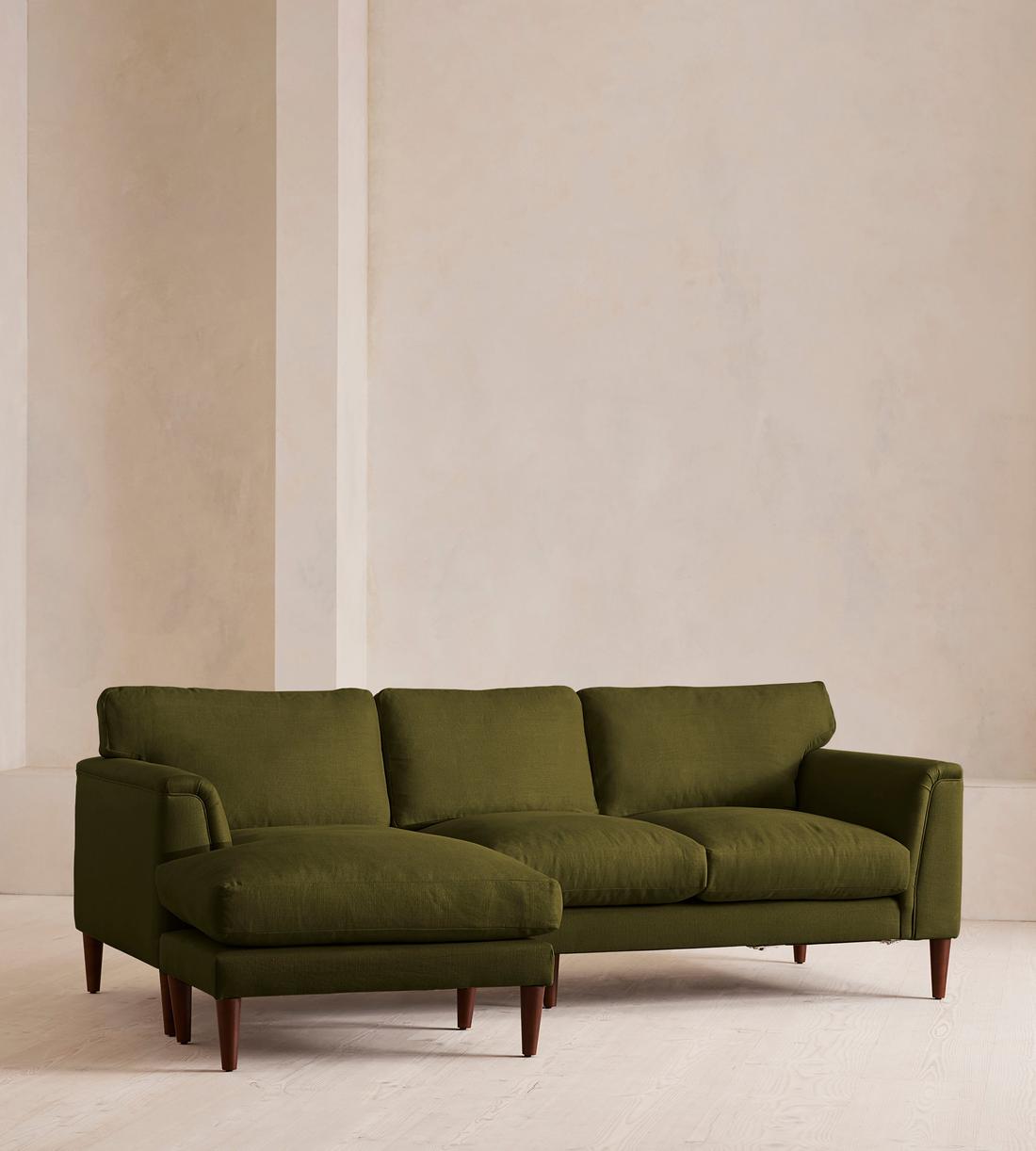 Reya Chaise-end Sofa - Linen - Olive - US - Listing - Image 2