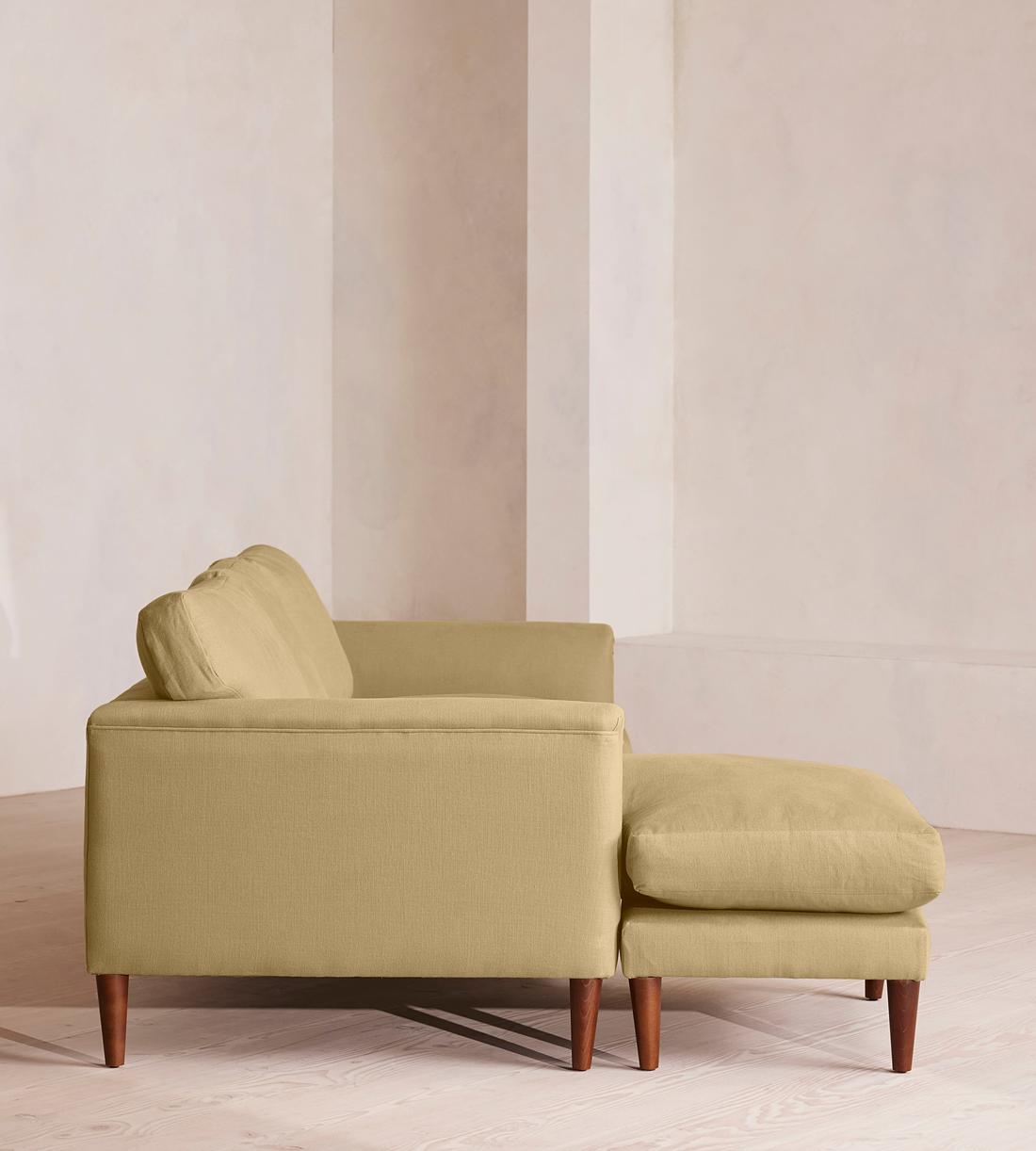 Reya Chaise-end Sofa - Linen - Wheat - US - Images - Image 4