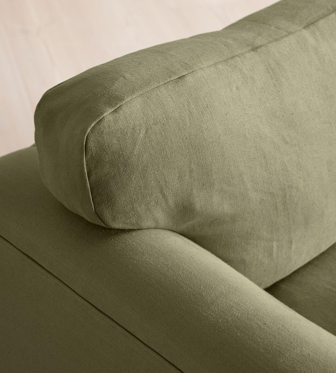 Reya Chaise-end Sofa - Linen - Sage - US - Images - Image 6
