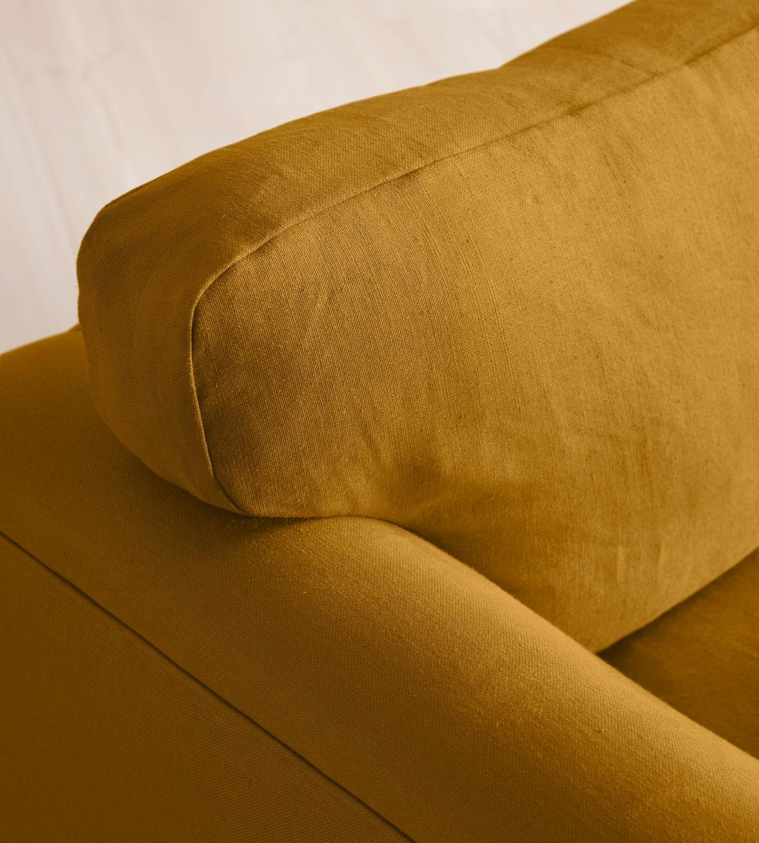 Reya Chaise-End Sofa - Linen - Turmeric - UK - Images - Image 5