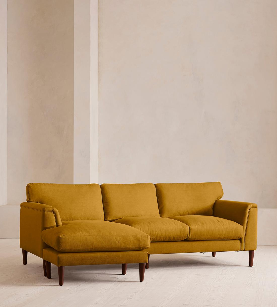 Reya Chaise-End Sofa - Linen - Turmeric - US - Listing - Image 2
