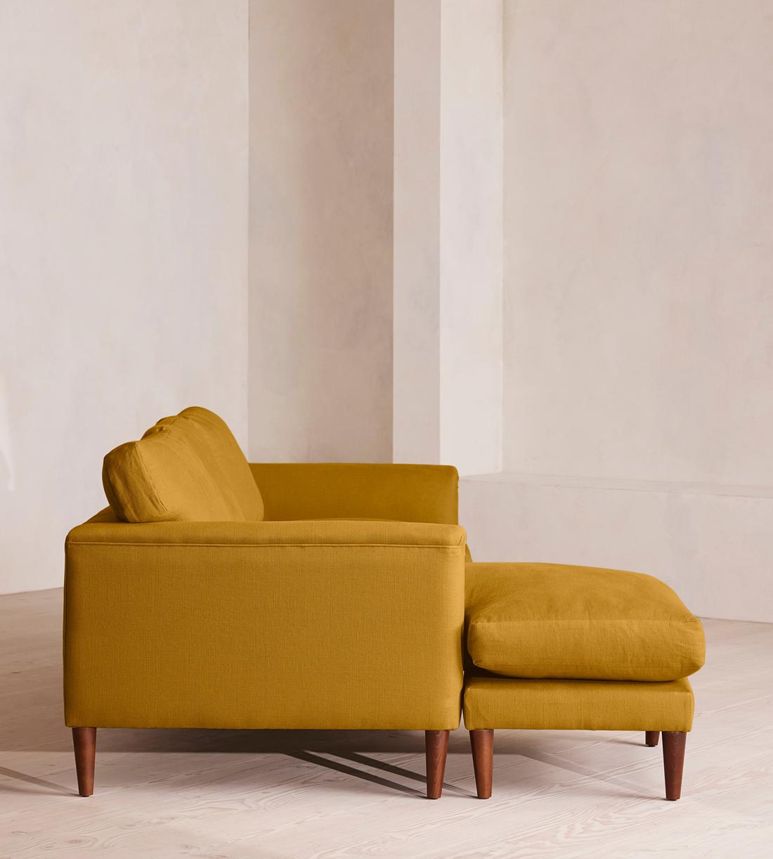 Reya Chaise-End Sofa - Linen - Turmeric - US - Images - Image 3