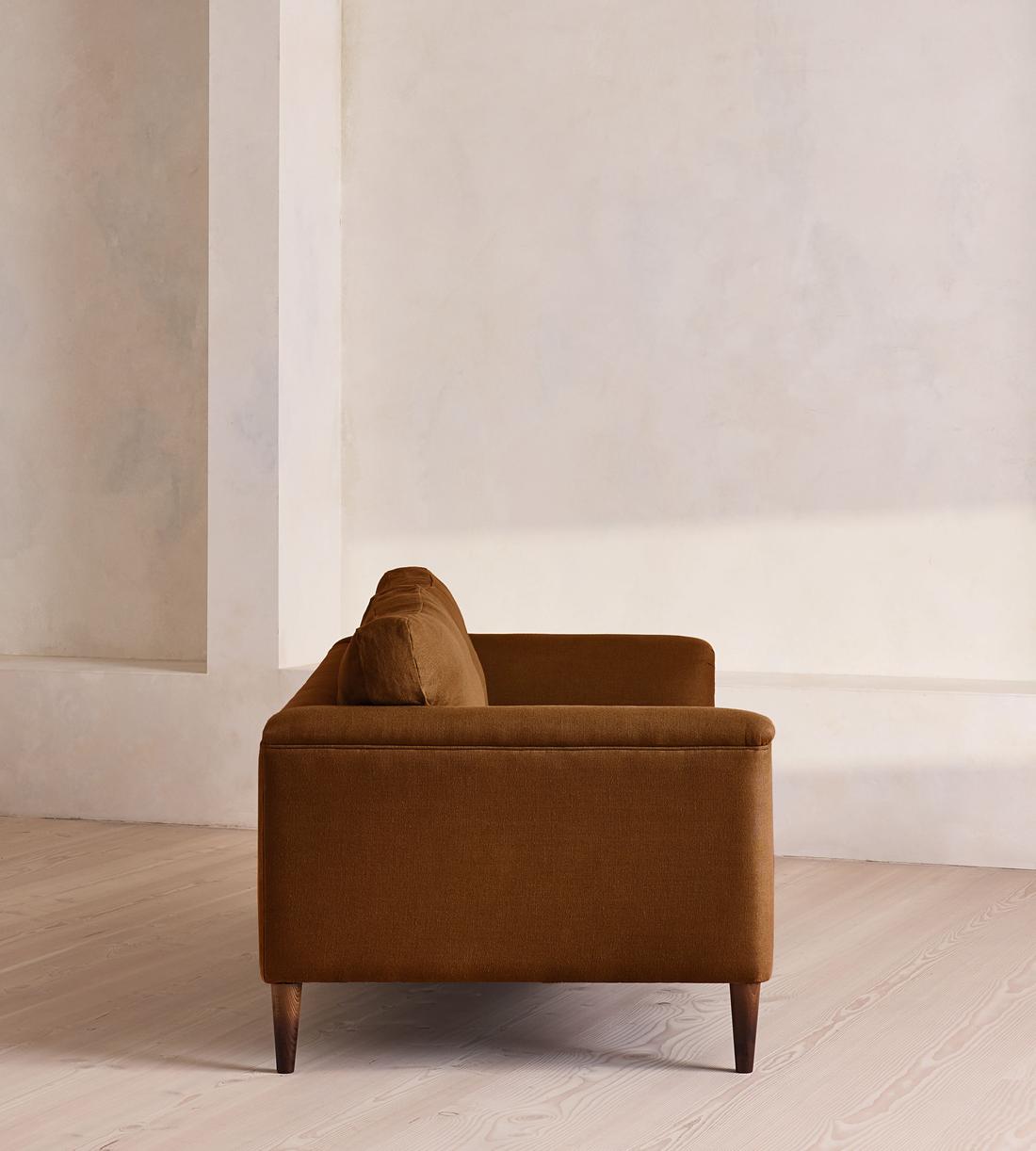 Reya Three Seater Sofa - Linen - Terracotta - US - Images - Image 3