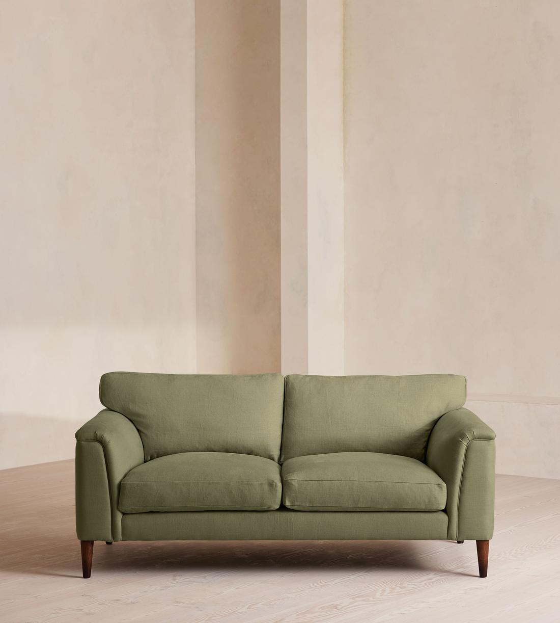 Reya Two Seater Sofa - Linen - Sage - US - Listing - Image 1