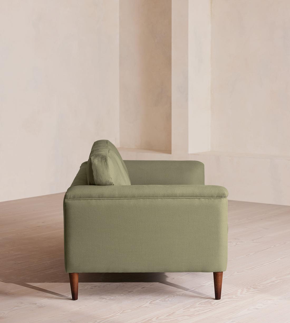 Reya Two Seater Sofa - Linen - Sage - US - Images - Image 3
