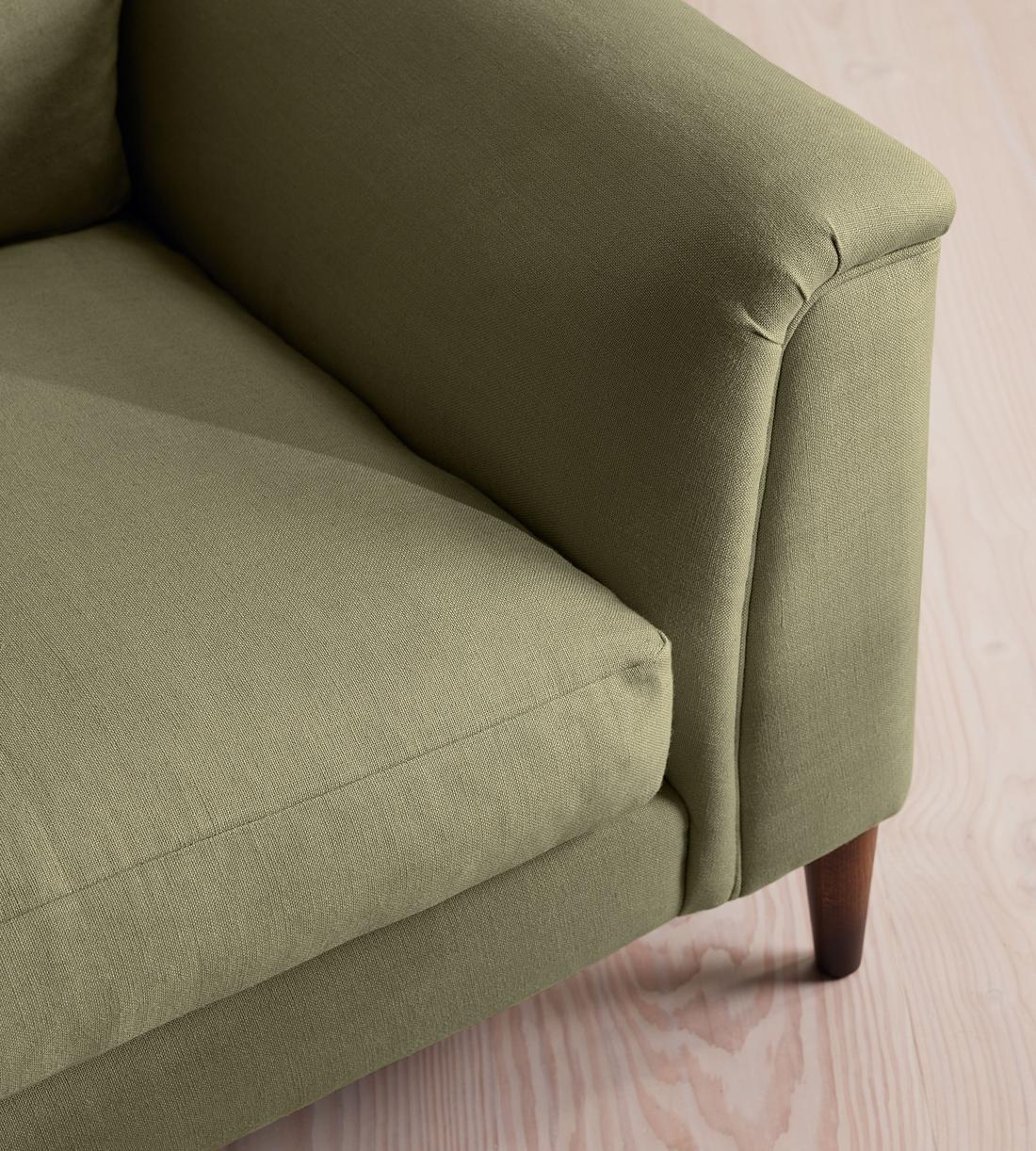Reya Two Seater Sofa - Linen - Sage - US - Images - Image 5