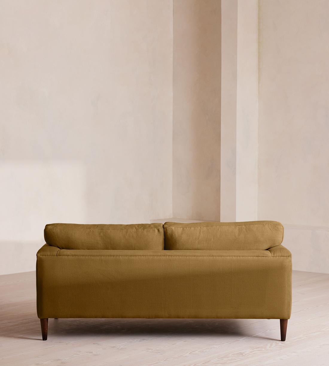 Reya Two Seater Sofa - Linen - Ochre - US - Images - Image 4