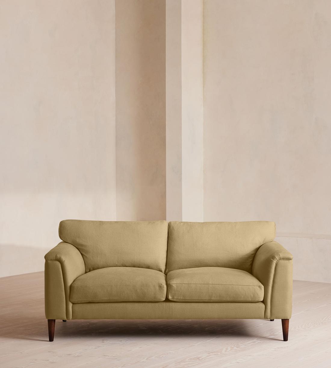 Reya Two Seater Sofa - Linen - Wheat - US - Listing - Image 1