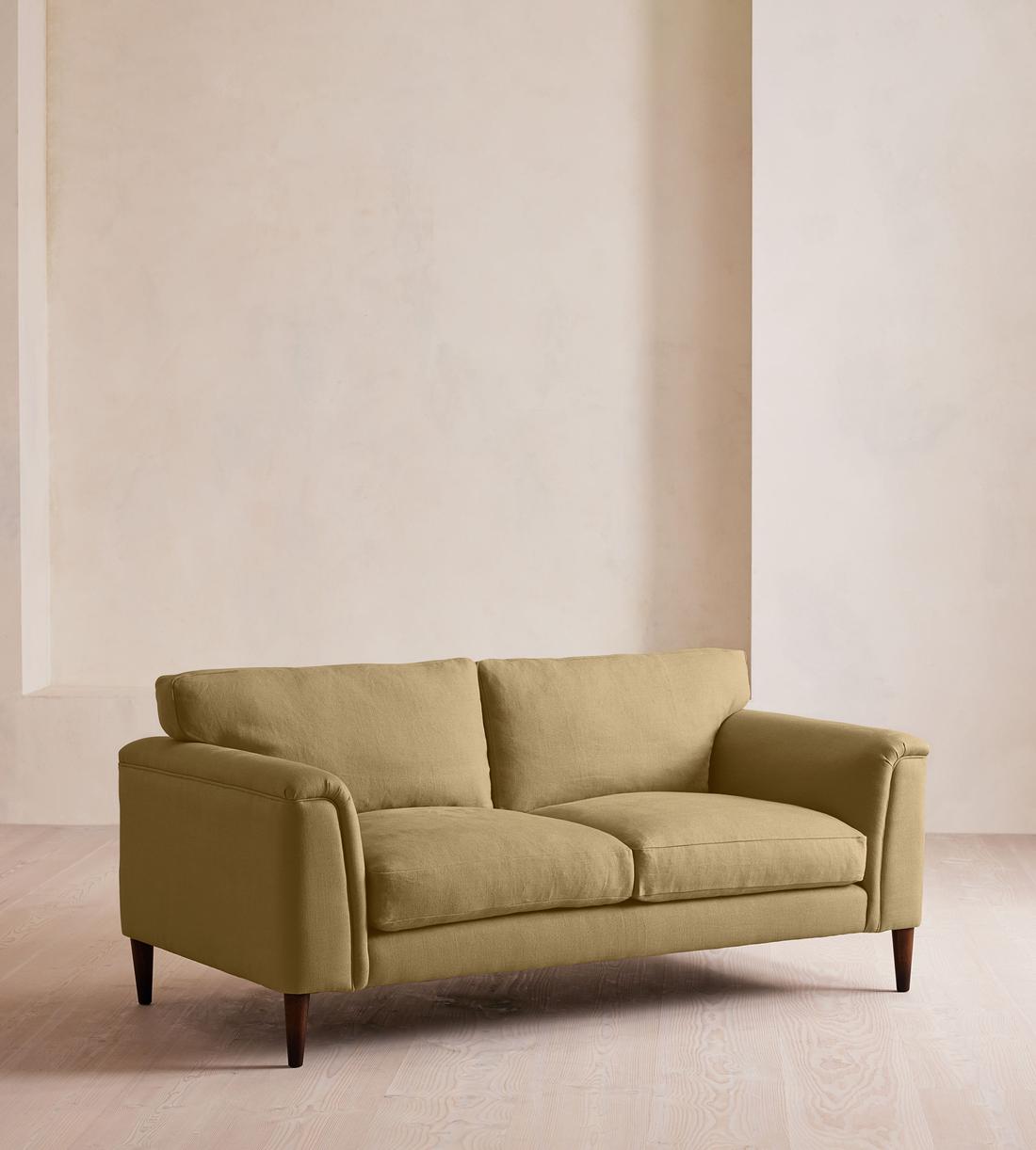 Reya Two Seater Sofa - Linen - Wheat - US - Listing - Image 2