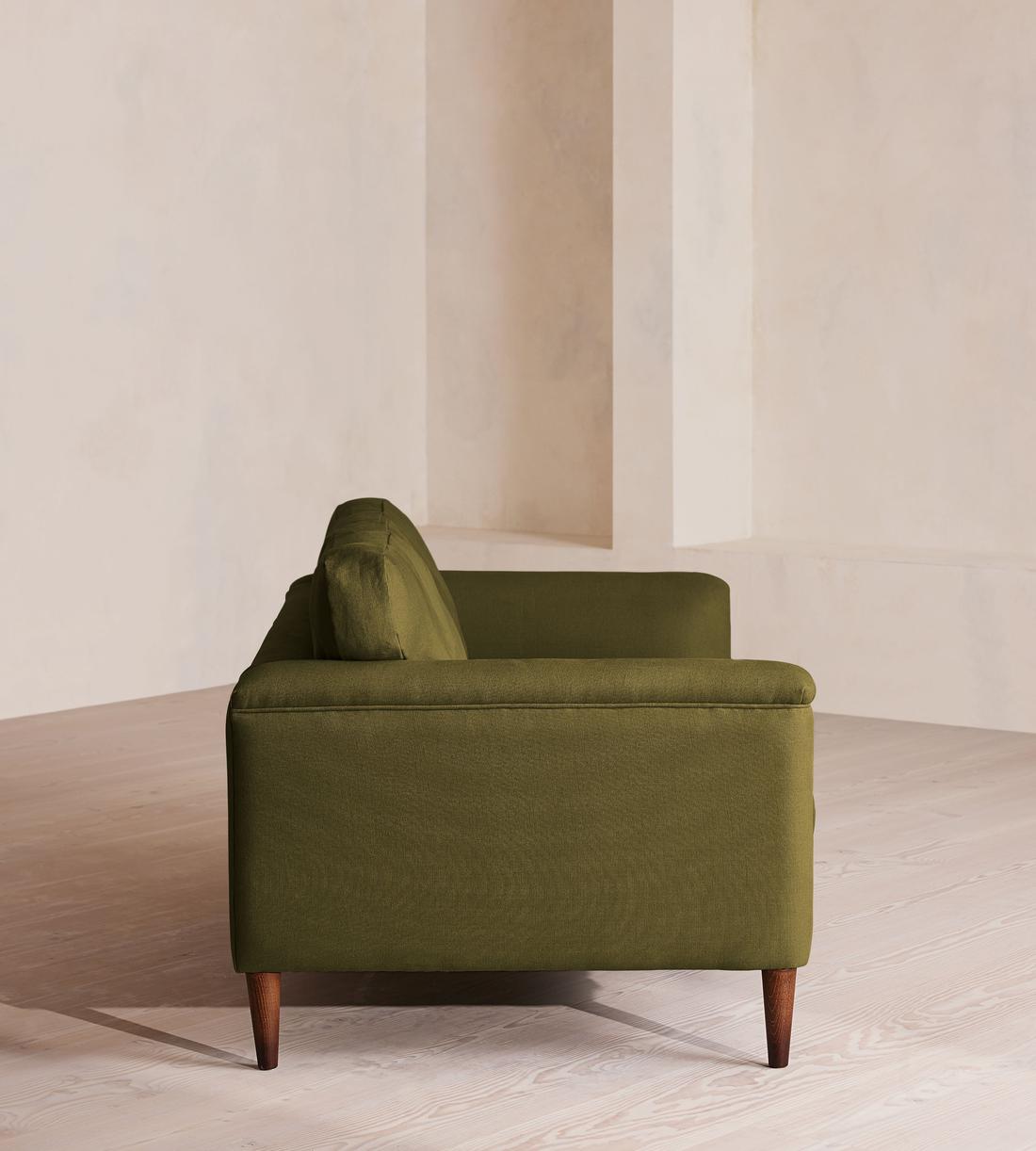Reya Two Seater Sofa - Linen - Olive - US - Images - Image 3