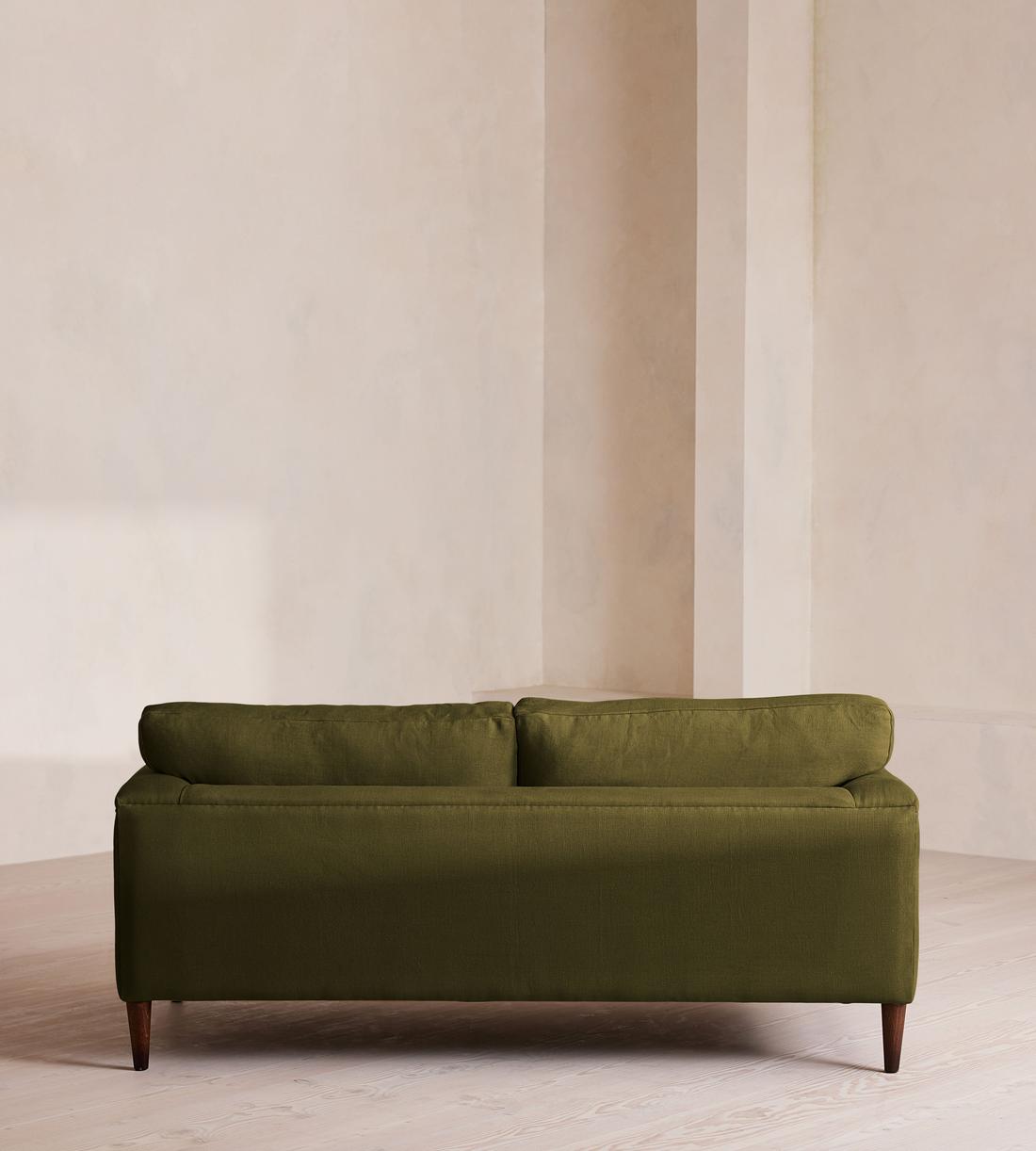 Reya Two Seater Sofa - Linen - Olive - US - Images - Image 4