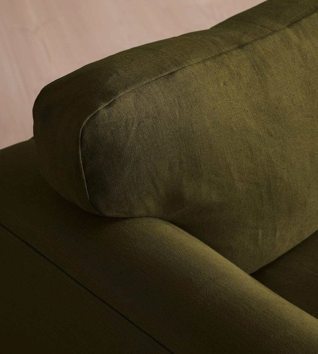 Reya Two Seater Sofa - Linen - Olive - US - Images - Image 5
