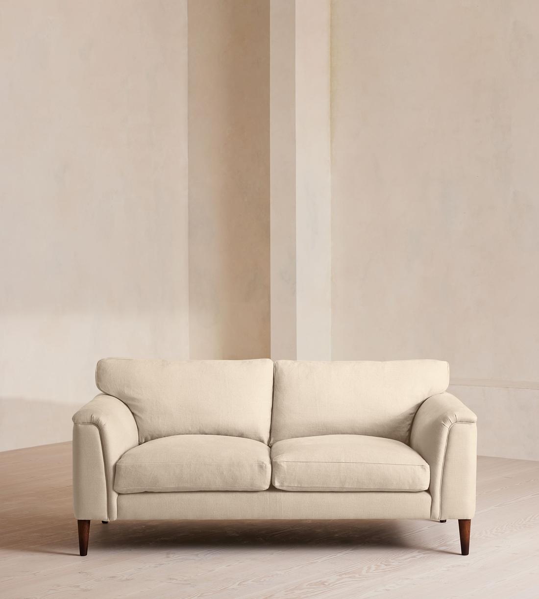 Reya Two Seater Sofa - Linen - Bisque - US - Listing - Image 1