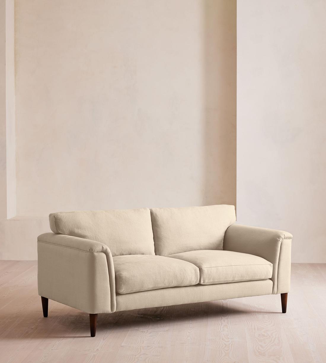 Reya Two Seater Sofa - Linen - Bisque - US - Listing - Image 2