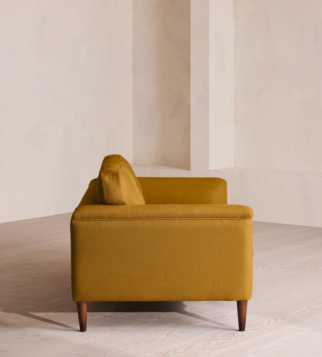 Reya Two Seater Sofa - Linen - Turmeric - US - Images - Image 3