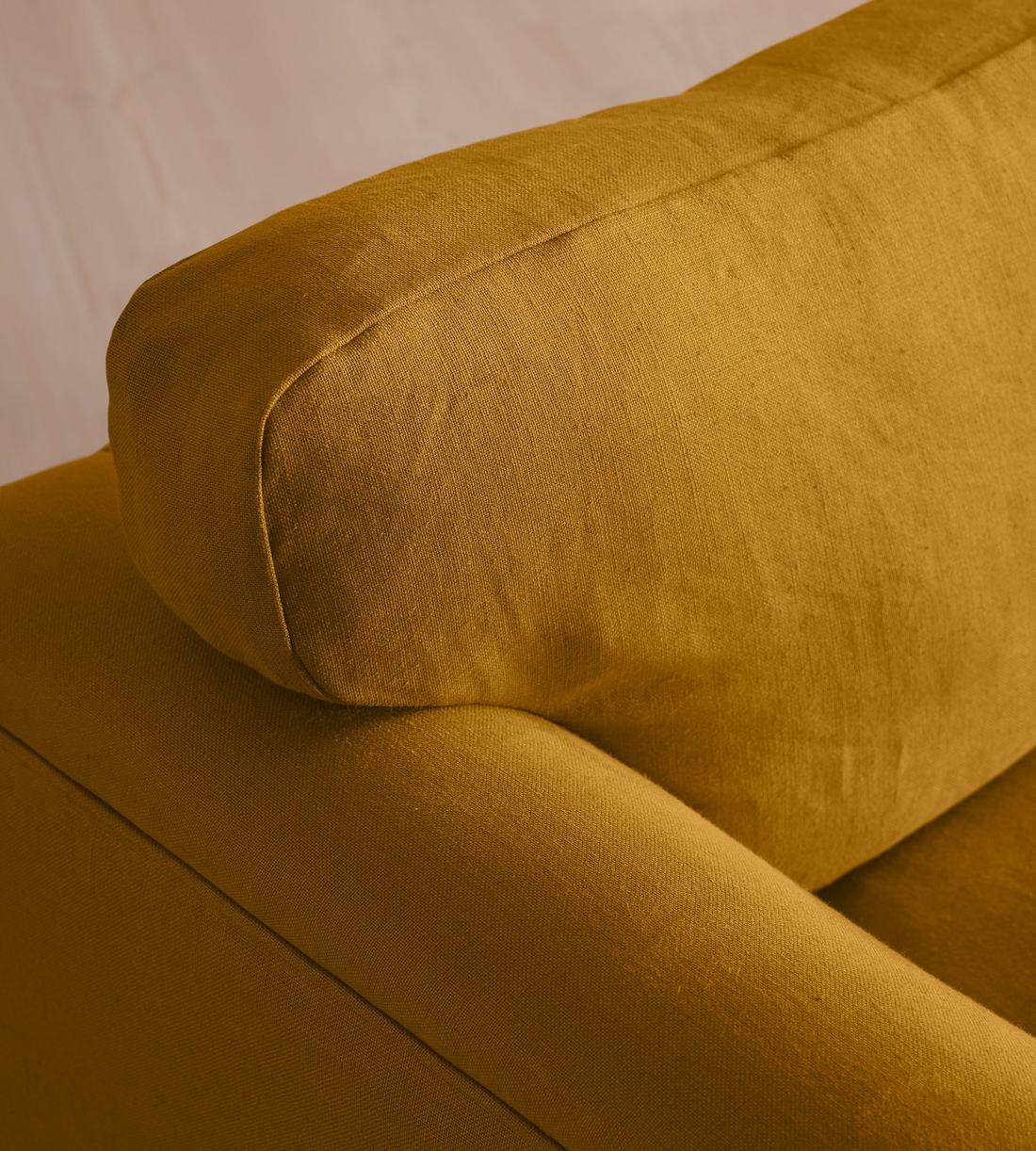 Reya Two Seater Sofa - Linen - Turmeric - US - Images - Image 5