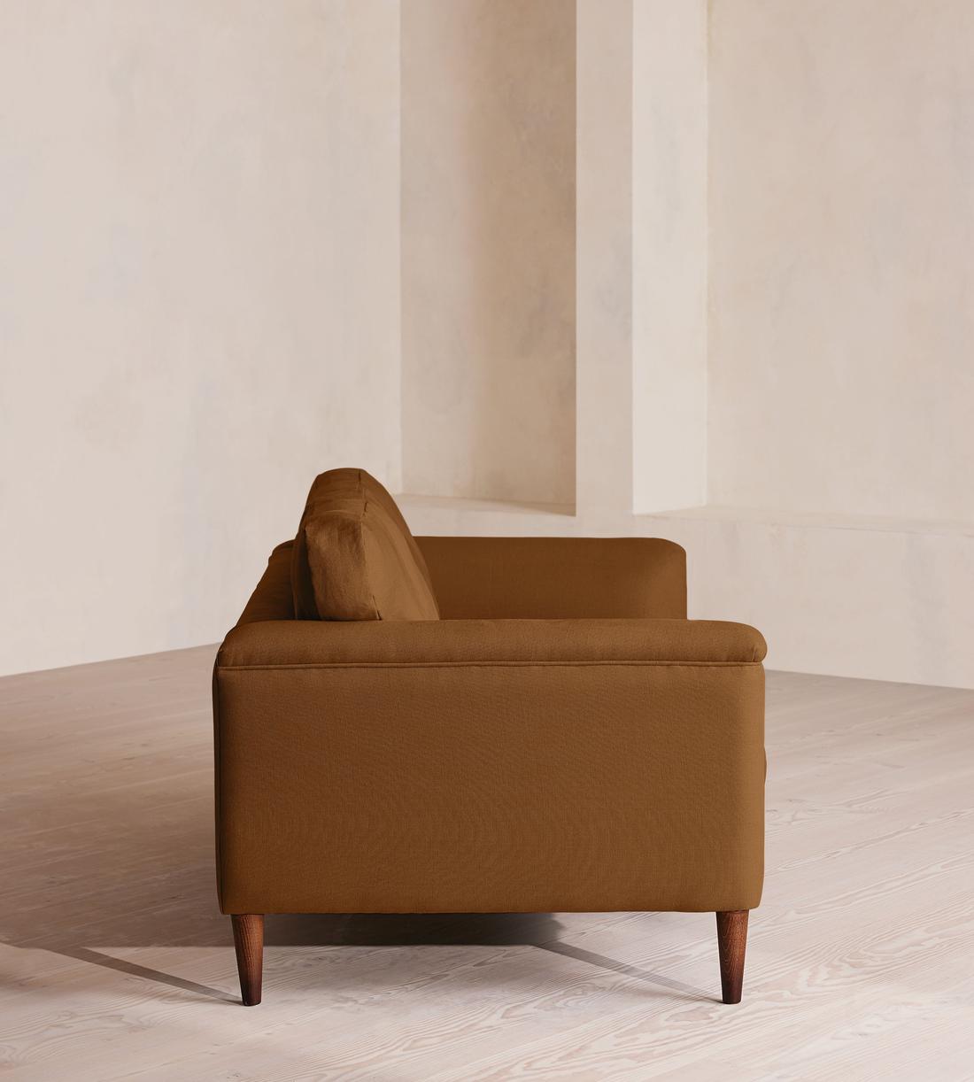 Reya Two Seater Sofa - Linen - Terracotta - US - Images - Image 3