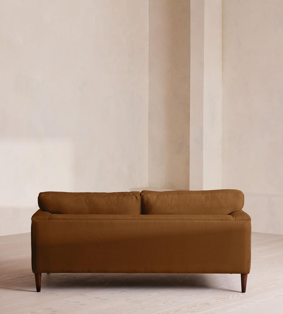 Reya Two Seater Sofa - Linen - Terracotta - US - Images - Image 4