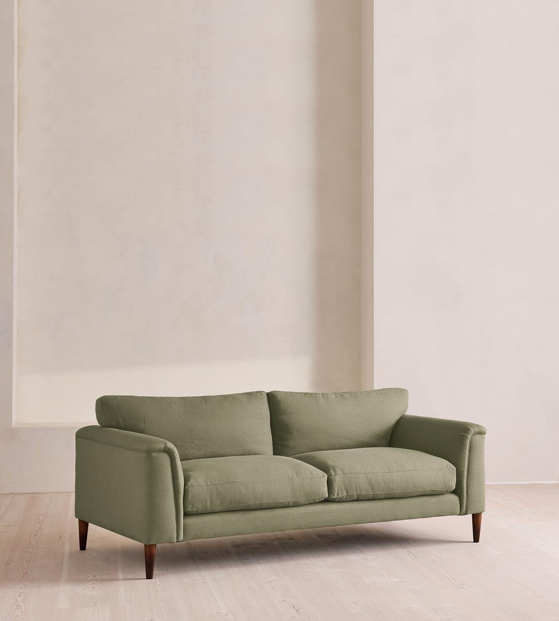 Reya Three Seater Sofa - Linen - Sage - Listing - Image 2
