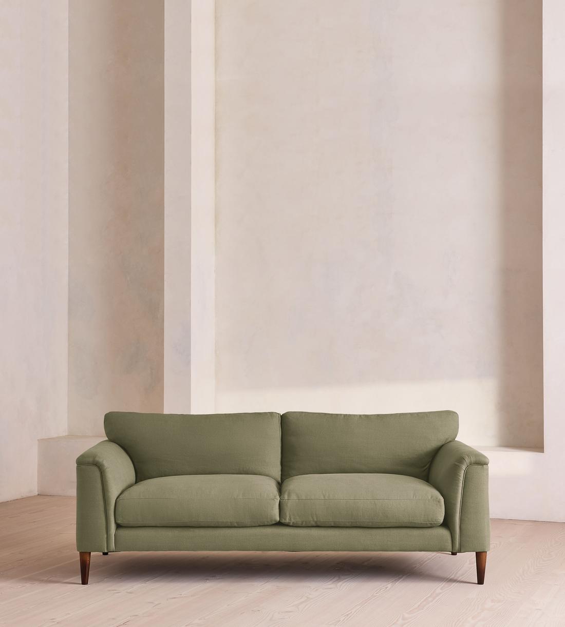 Reya Three Seater Sofa - Linen - Sage - US - Listing - Image 1