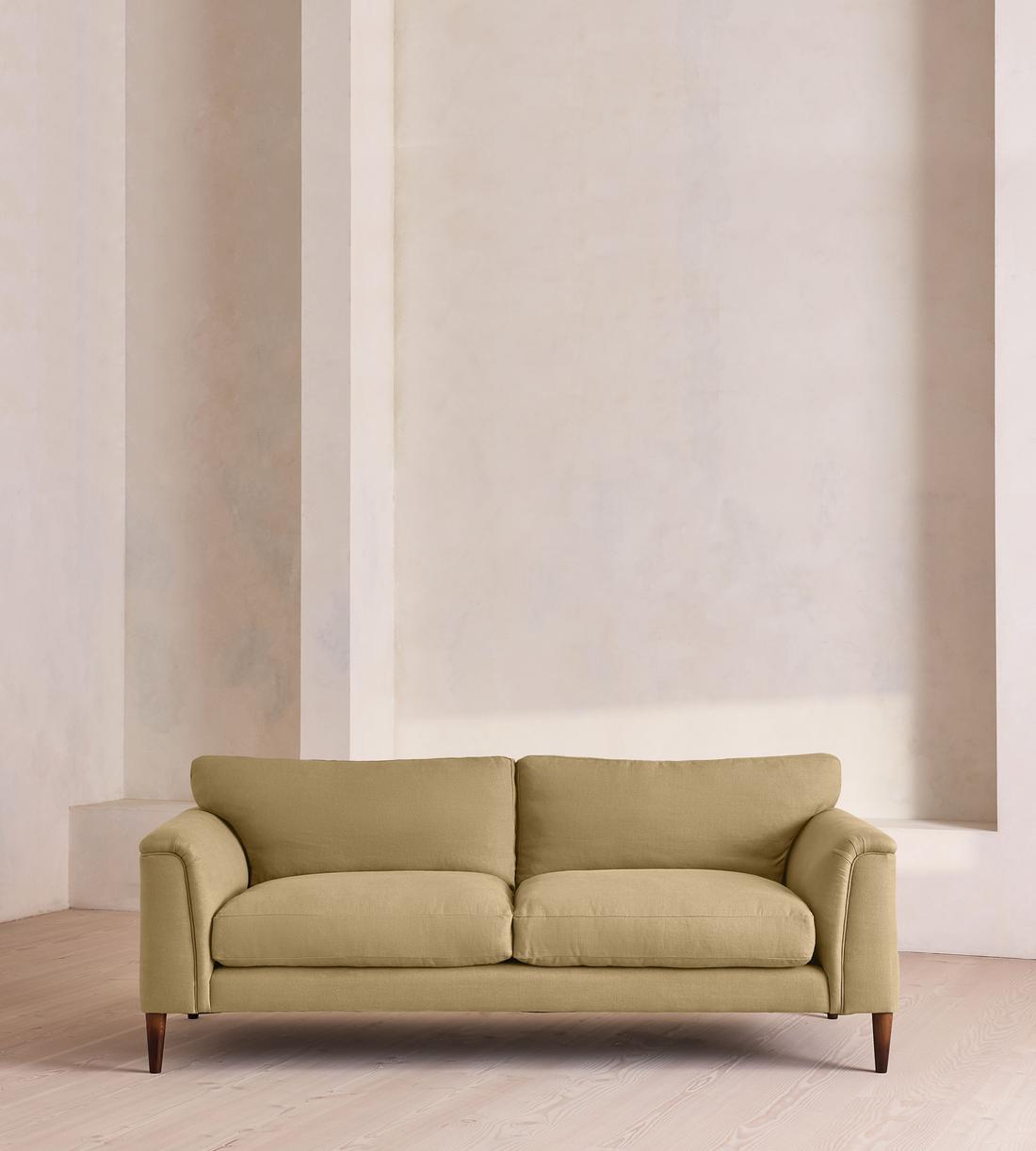 Reya Three Seater Sofa - Linen - Wheat - Listing - Image 1